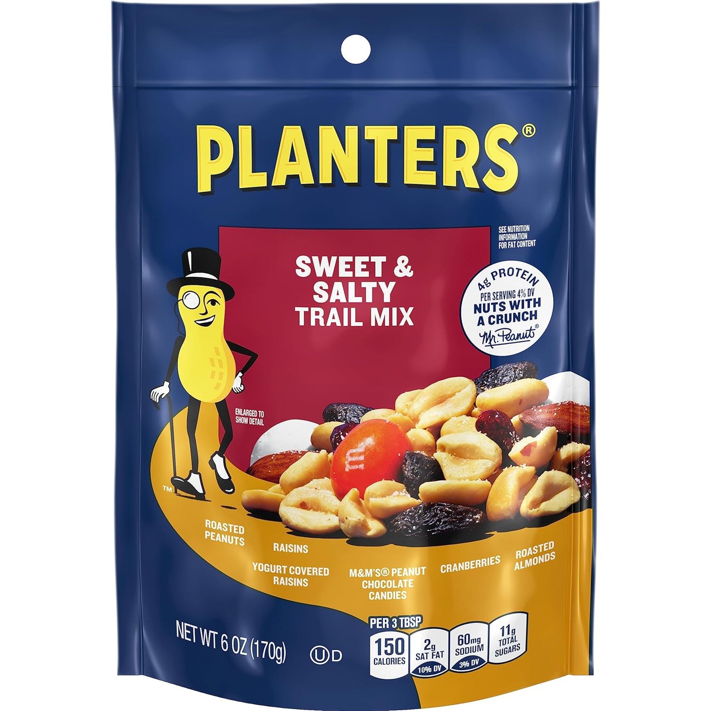 Planters sweet & salty trail mix