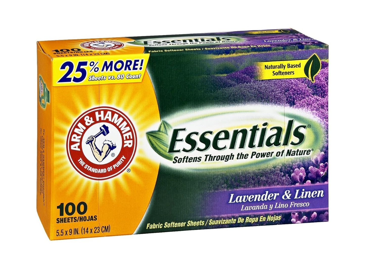 Arm & Hammer Fabric Softener Sheets – Lavender & Linen, 100ct