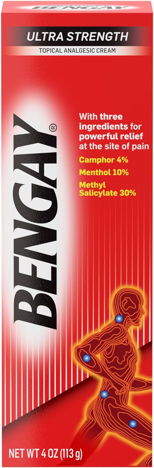 BENGAY Ultra Strength Non‑Greasy Pain Relief Cream, 4 oz