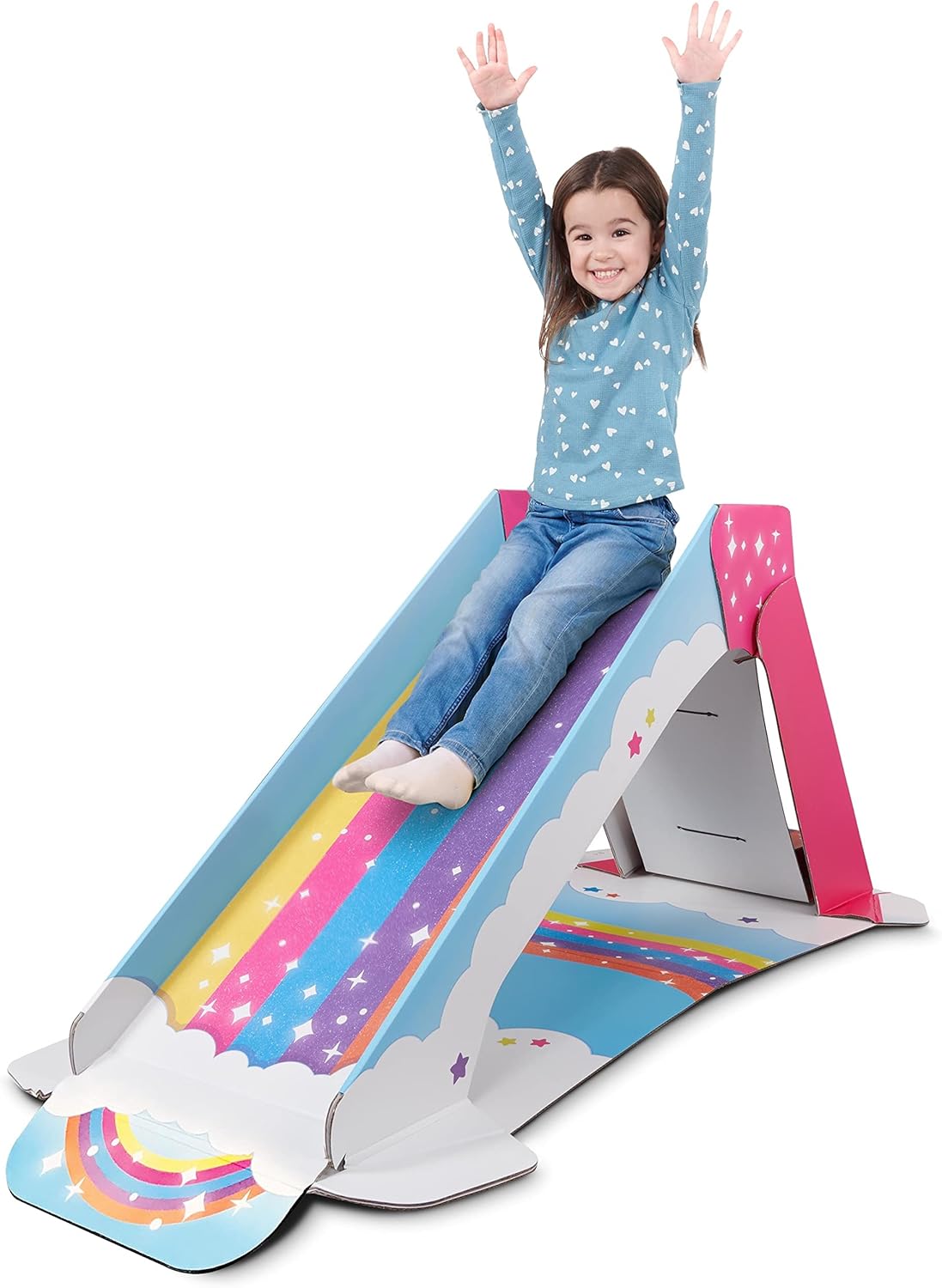 Pop2Play Kids Slide Indoor Playground Rainbow