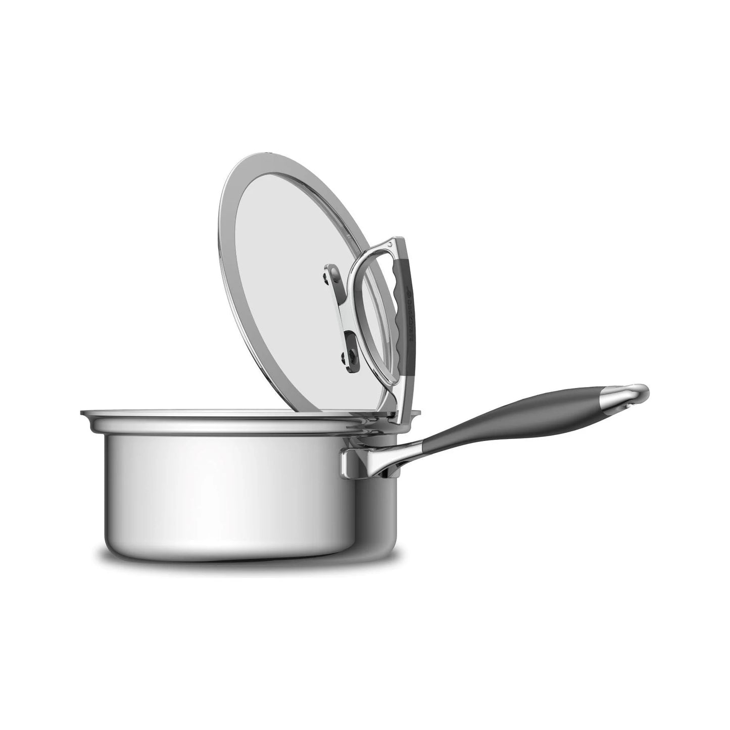 CookCraft 3 QT Sauce Pan with Glass Latch Lid