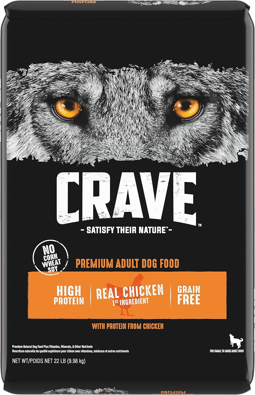 Crave real chicken dog food