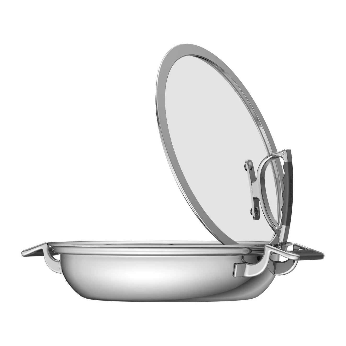 CookCraft 12" Dual Handle Casserole with Glass Latch Lid