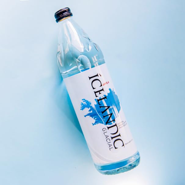 Icelandic Glacial Natural Spring Alkaline Water,25oz