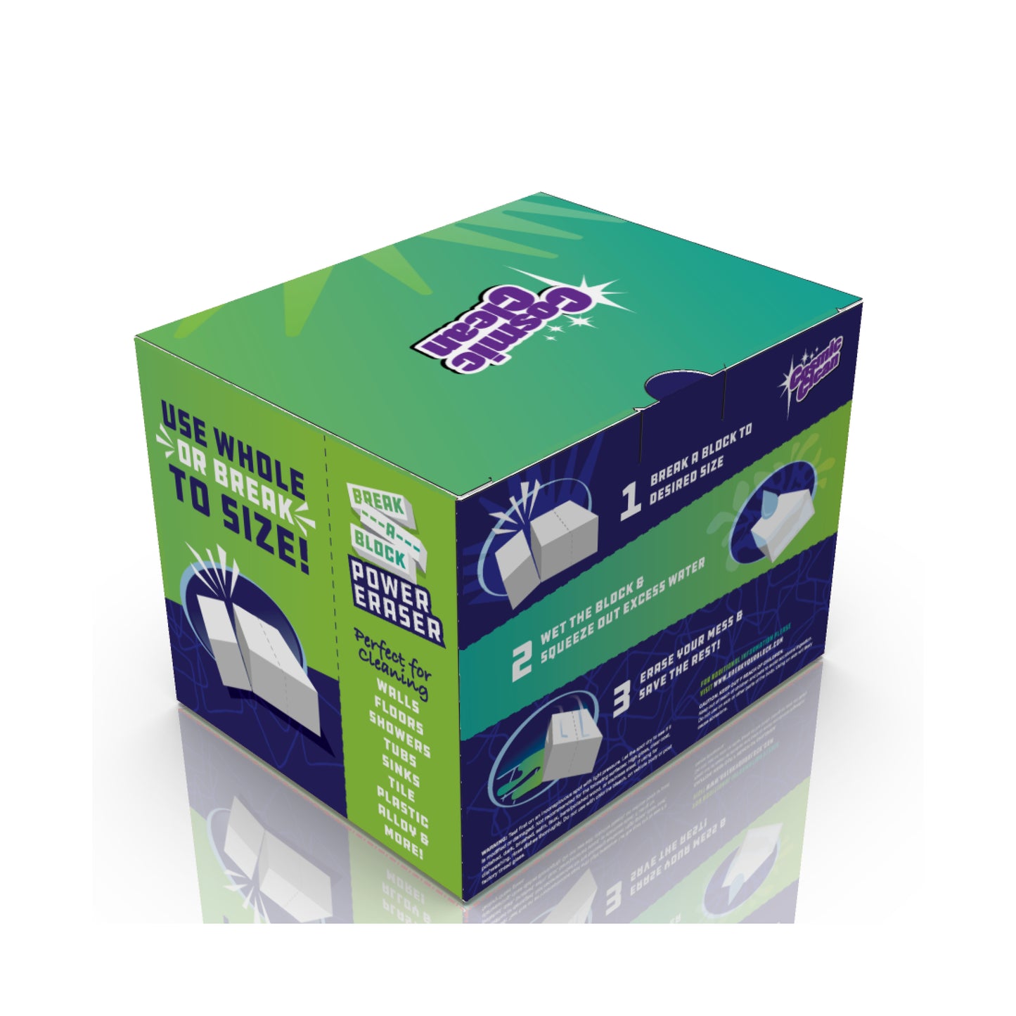 Break A Block Extra Strength Cleaning Eraser,12ct