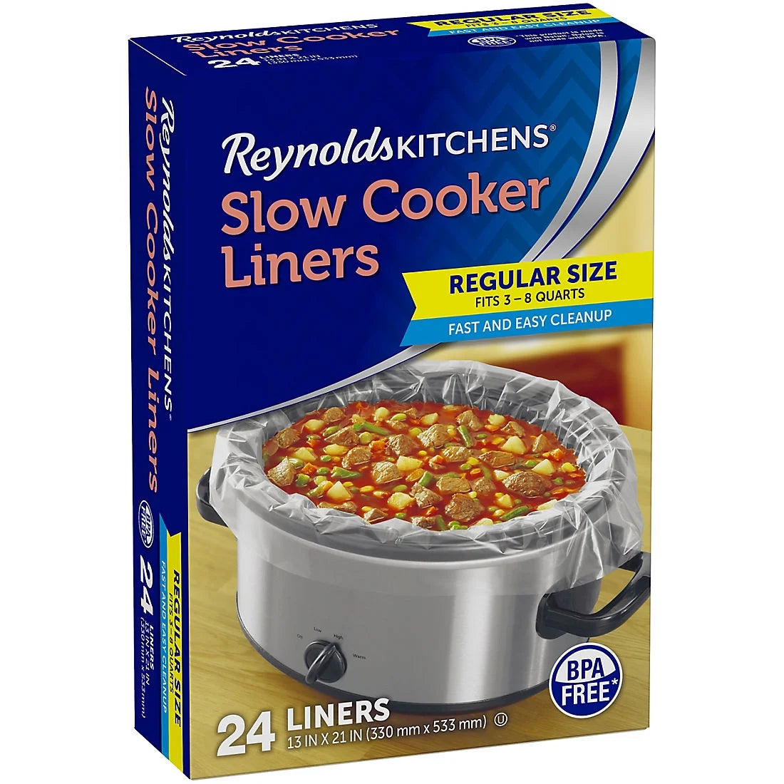 Reynolds Kitchens Slow Cooker Liners, Regular Size,24ct