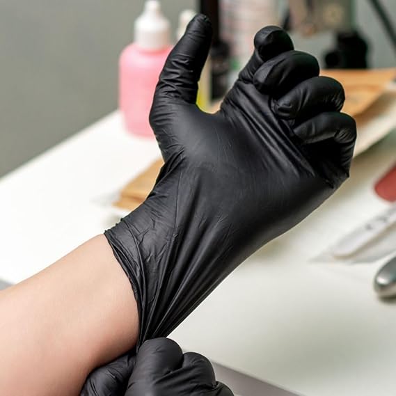 Shamrock Black 6Mil Nitrile Gloves,100/Box