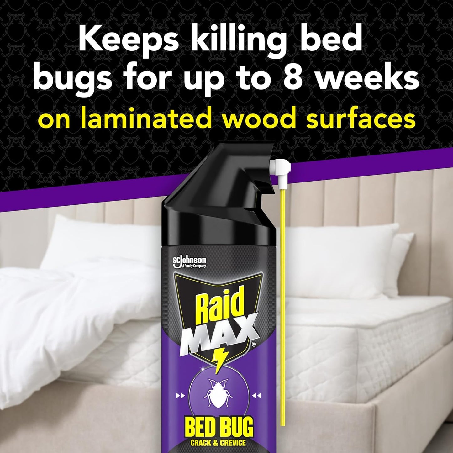Raid MAX Foaming Crack & Crevice Bed Bug Killer, 17.5 oz