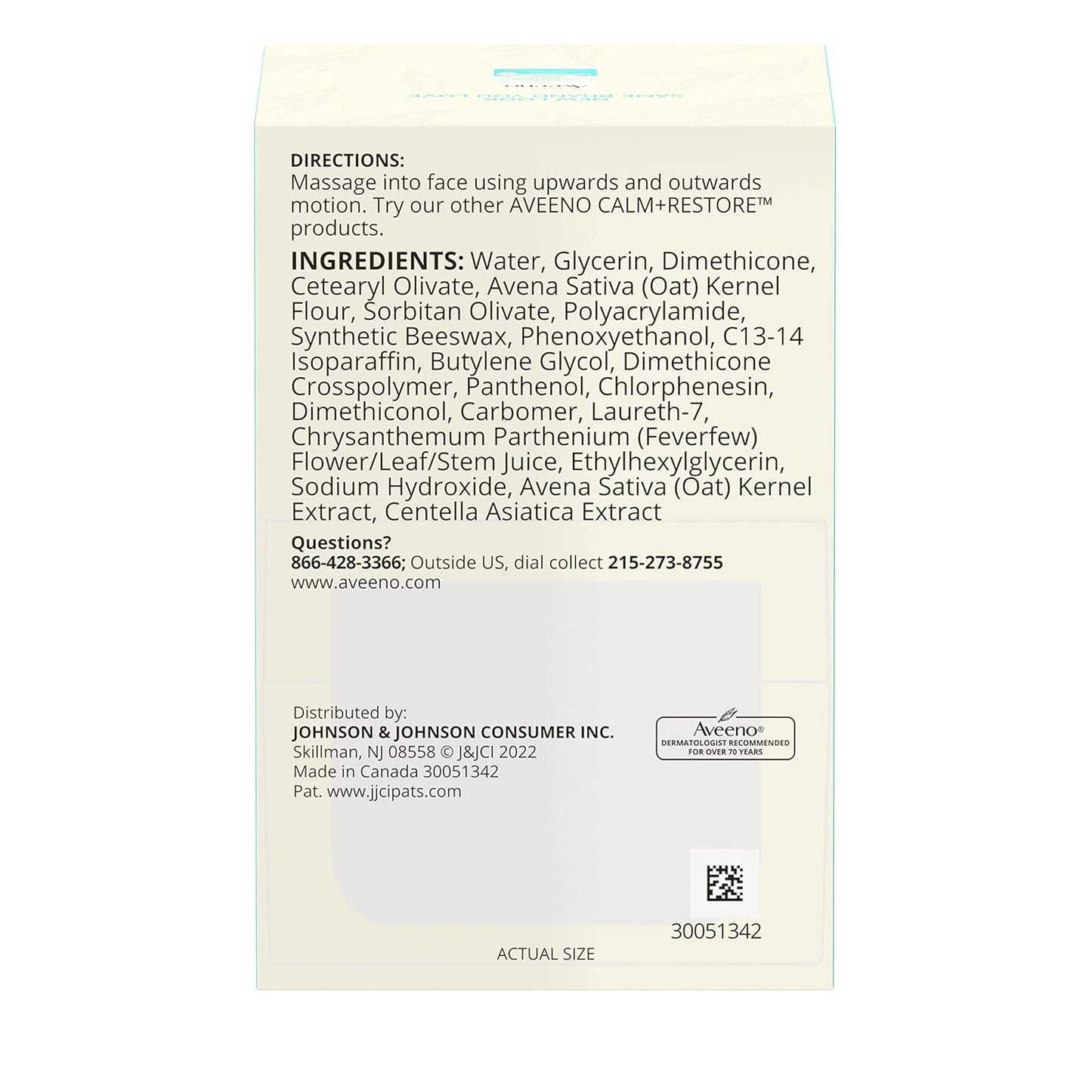 Aveeno Calm + Restore Oat Gel Moisturizer, 1.7 oz
