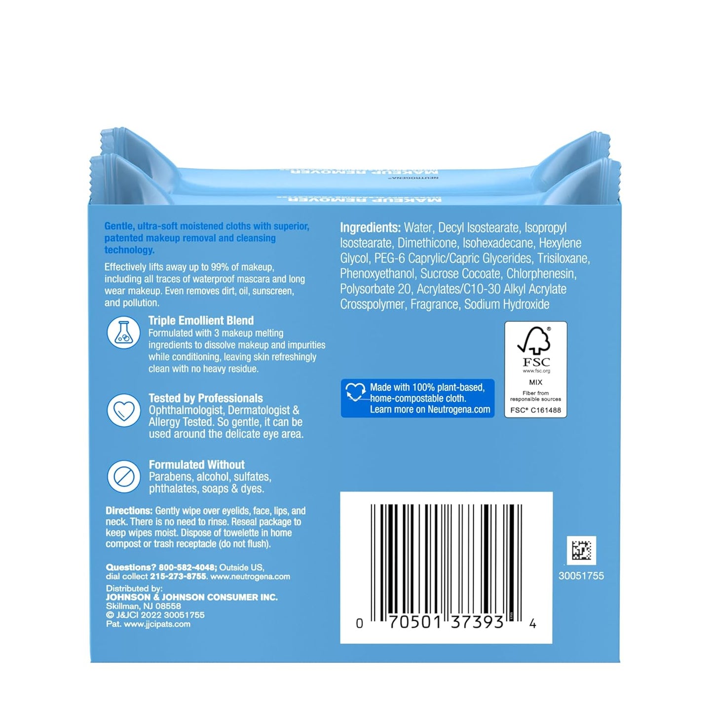 Neutrogena Makeup Remover Towelettes, 25ct