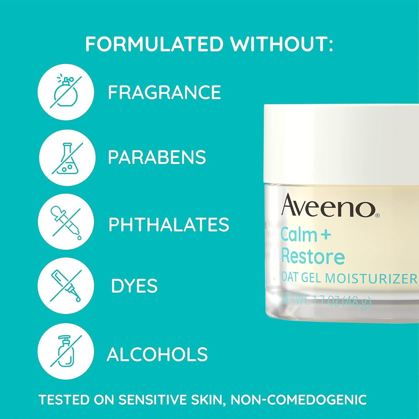 Aveeno Calm + Restore Oat Gel Moisturizer, 1.7 oz