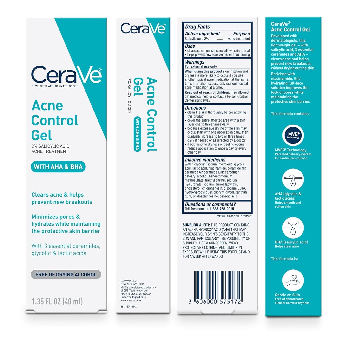 CeraVe Acne Control Gel, 1.35oz