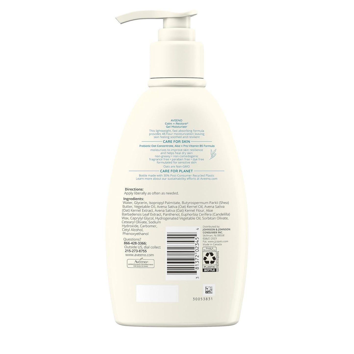 Aveeno Calm + Restore Gel Body Moisturizer, 12oz
