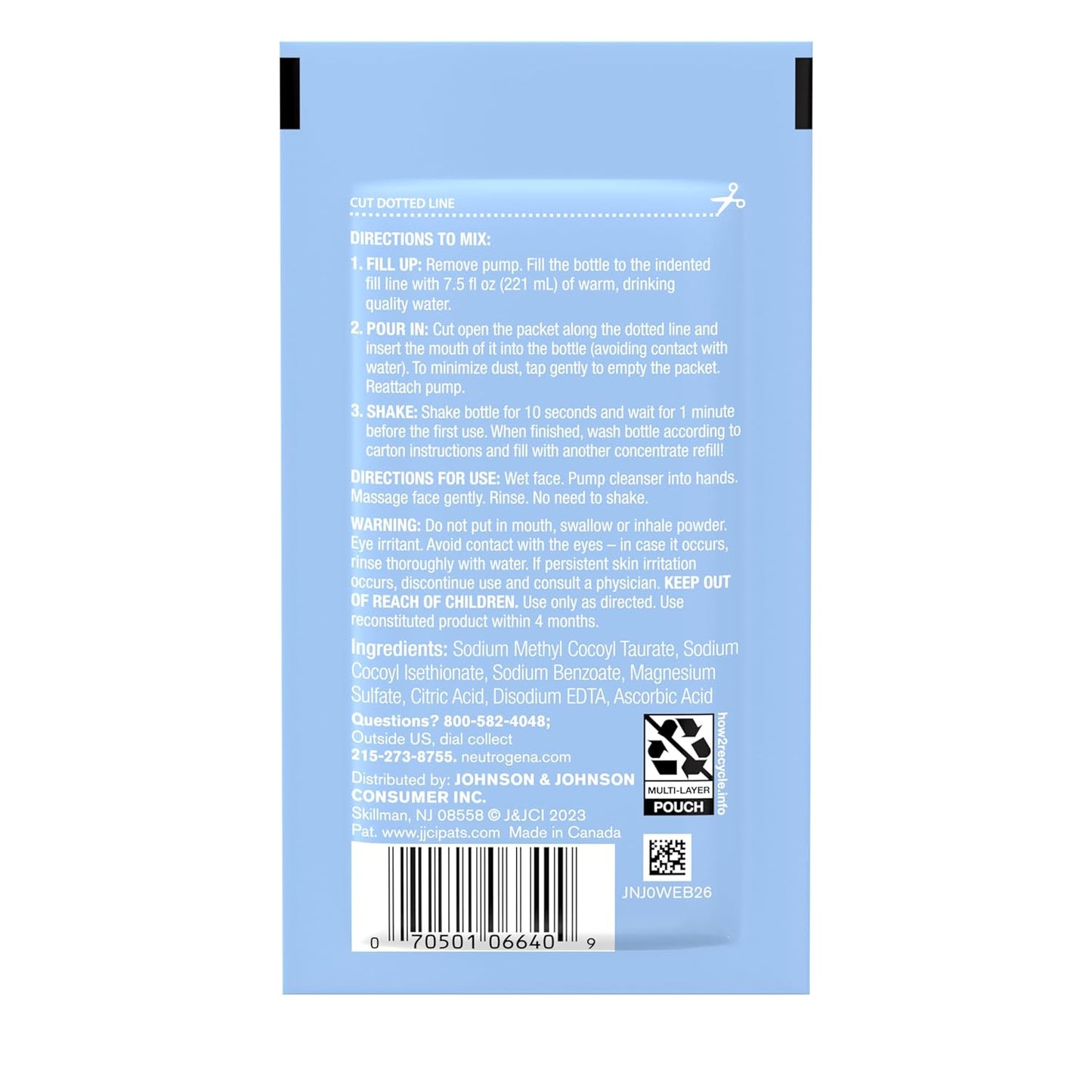 Neutrogena Facial Cleanser Concentrate, 0.23oz