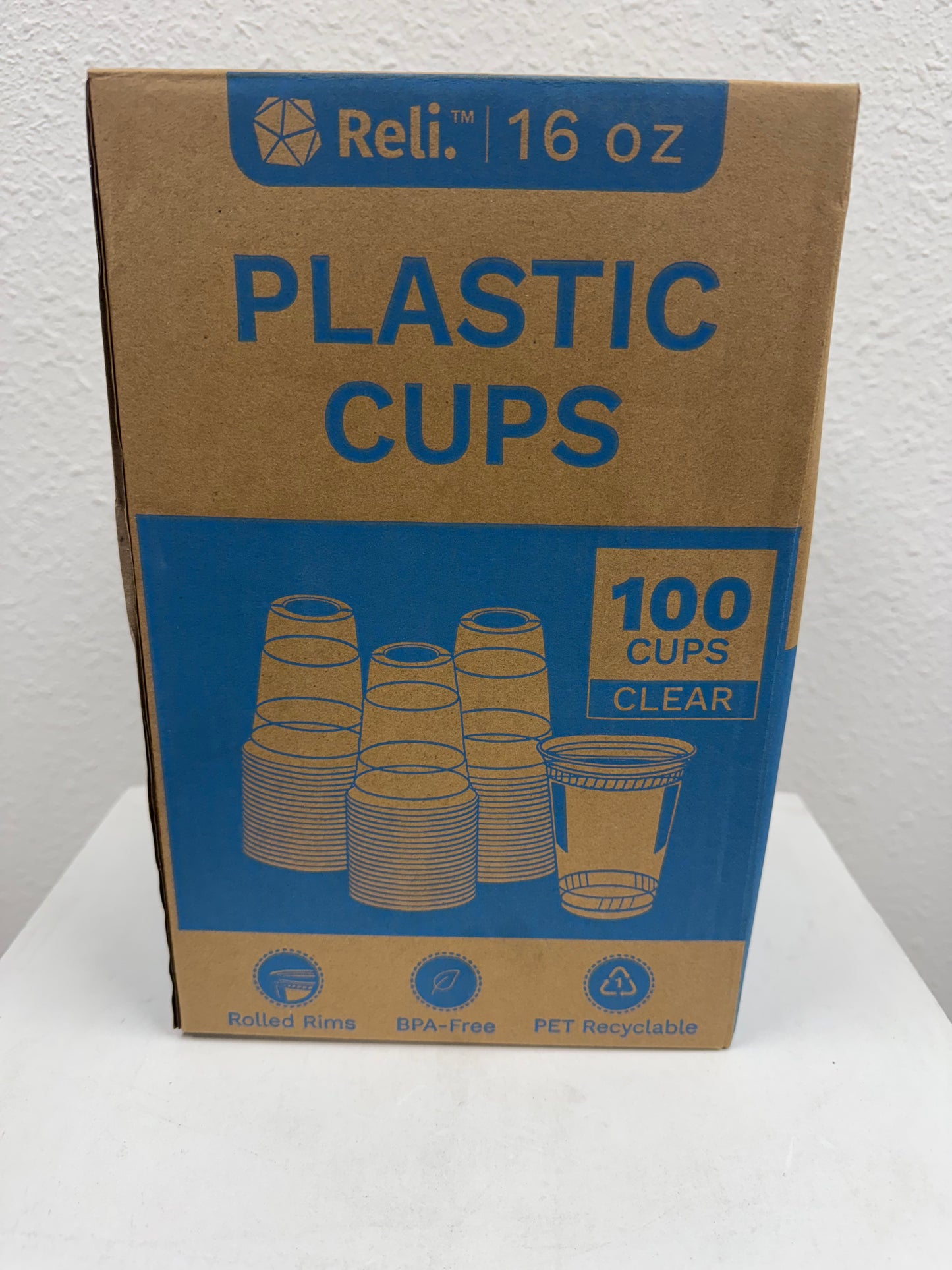 PET Cup 16oz - 100ct