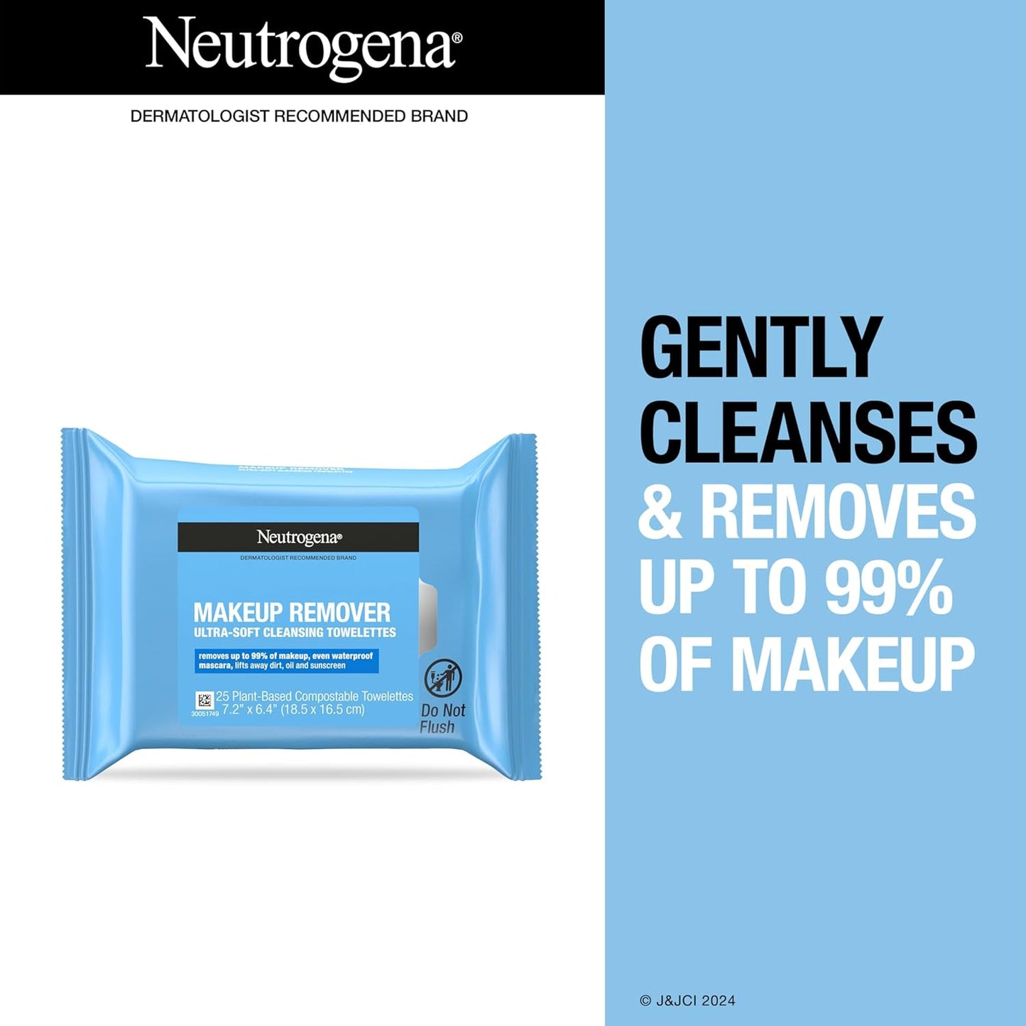 Neutrogena Makeup Remover Towelettes, 25ct