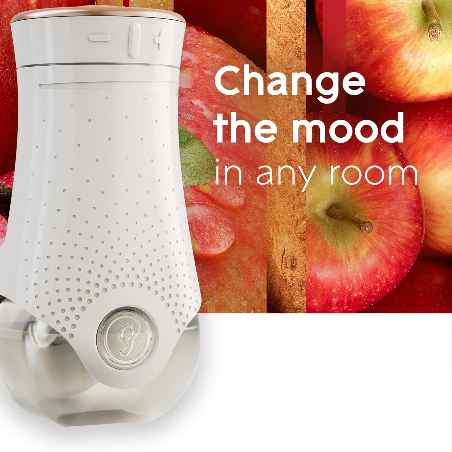 Glade PlugIns Refills Air Freshener, Scented and Essential Oils for Home and Bathroom, Apple Cinnamon, 3.35 Fl Oz, 5 ct