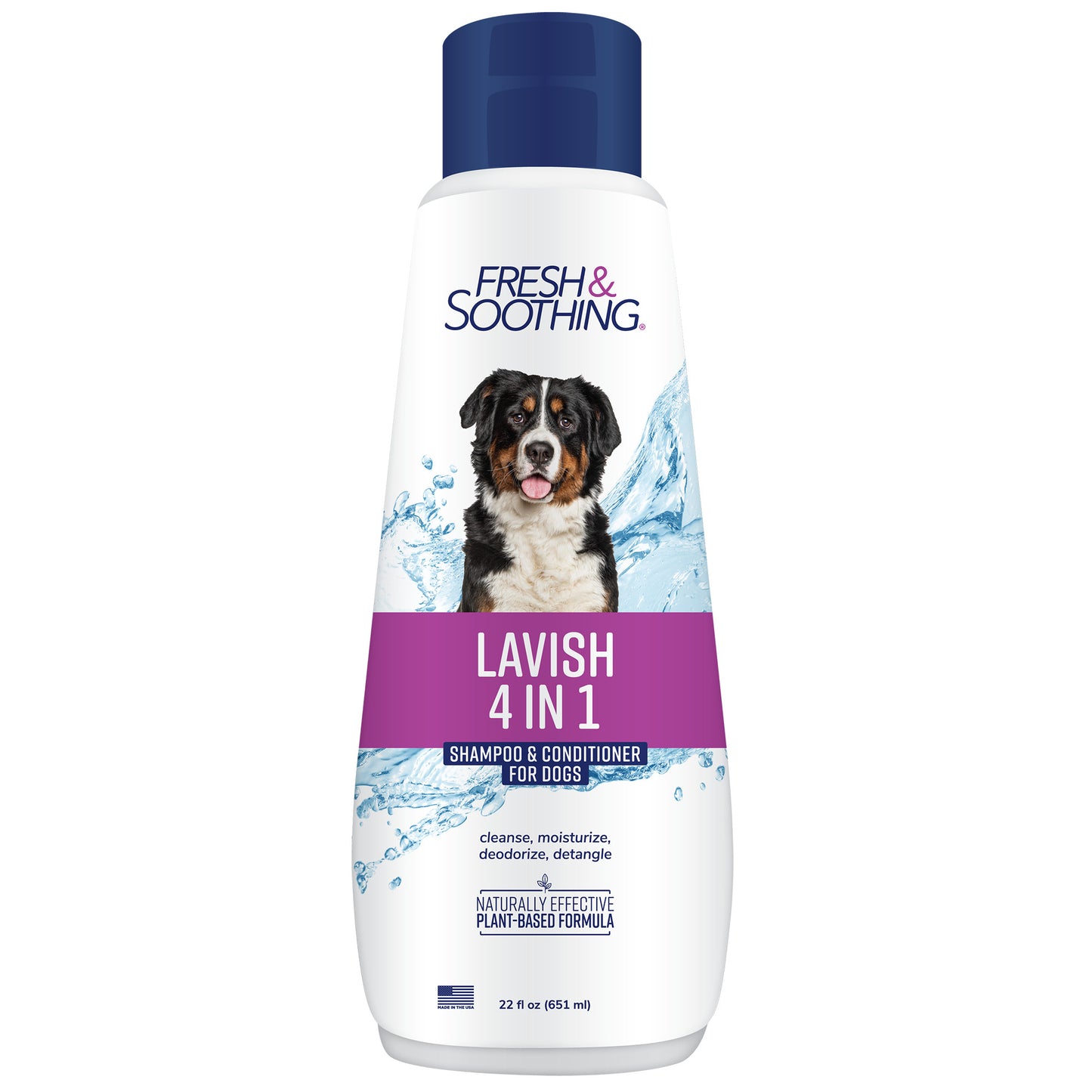 Naturel Promise Fresh & Soothing Lavish 4‑in‑1 Shampoo + Conditioner for Pets, 22oz