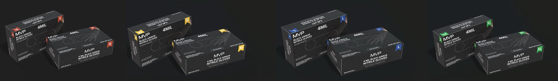 Black Nitrile Gloves 4 Mil – Wholesale Pricing | Free Shipping $99+