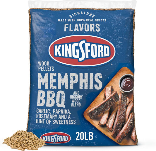 Kingsford Signature Flavors Hardwood Pellets, Memphis BBQ & Hickory Blend, 20 lb