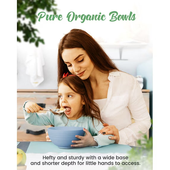 13oz Wheat Straw Bowls Set of 4
