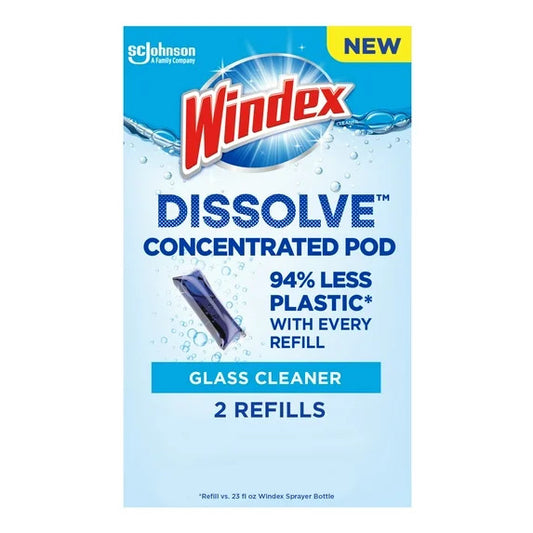 Windex Dissolve Concentrated Pod Refills, 2ct