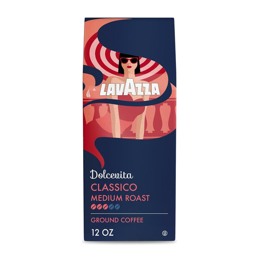 Lavazza Classico Medium Roast Ground Coffee, 12 oz