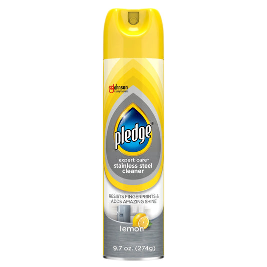 Pledge Expert Care™ Stainless Steel Cleaner, Lemon,  9.7oz