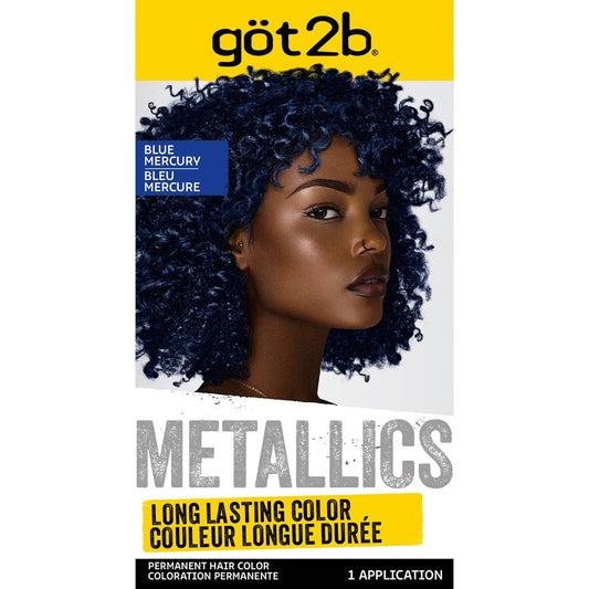 Schwarzkopf Got2b Metallics Hair Color, M67 Blue Mercury