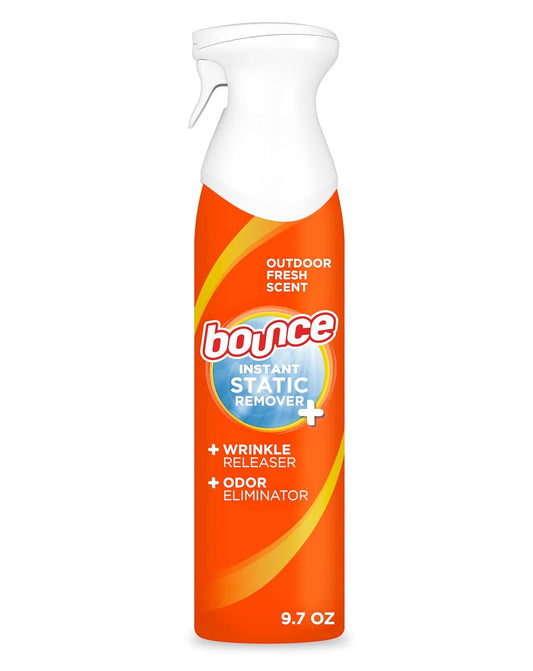 Bounce Instant Static Remover spray bottle on a white background