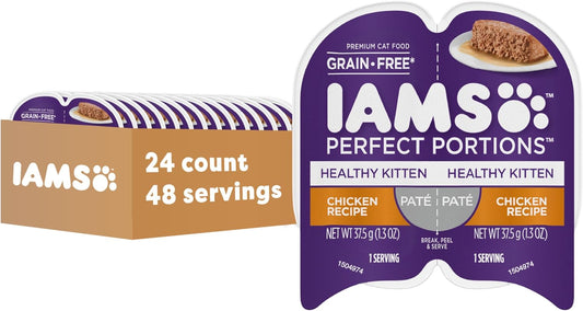 IAMS Pate Chicken Entree for Cats, 2.6 oz, 24ct