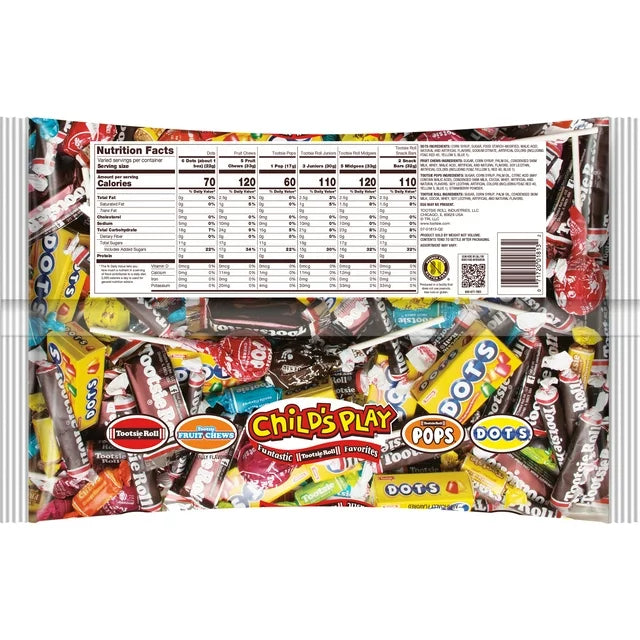 Toostie® Child's Play® Funtastic Favorites Halloween Candy, 3.5Lbs (40 CASES OF 12)