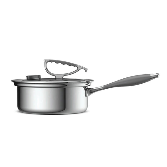 CookCraft 3 Qt. Tri-Ply Sauce Pan with Lid