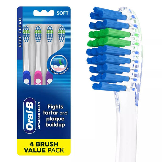 Oral-B Toothbrushes, Soft Bristles ,4ct
