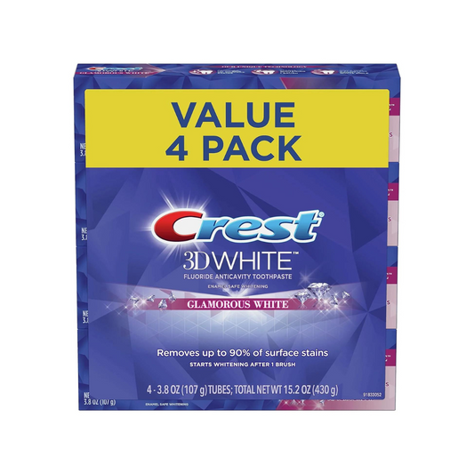 Crest Toothpaste 3D Glamorous White, Mint, 3.8oz