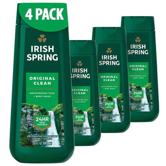 Irish Spring, Original Clean Body Wash for Men,20oz