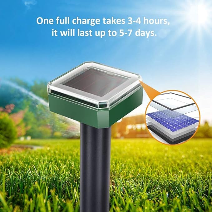 Solar Ultrasonic Mole & Gopher Repellents