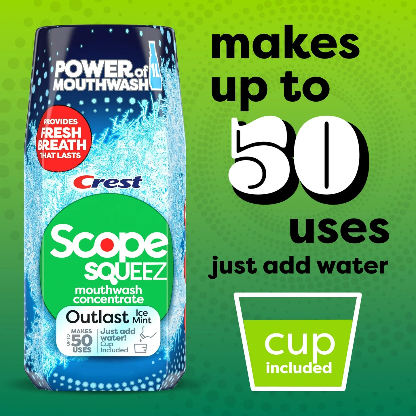 Crest Scope Squeez Mouthwash Concentrate,50ml