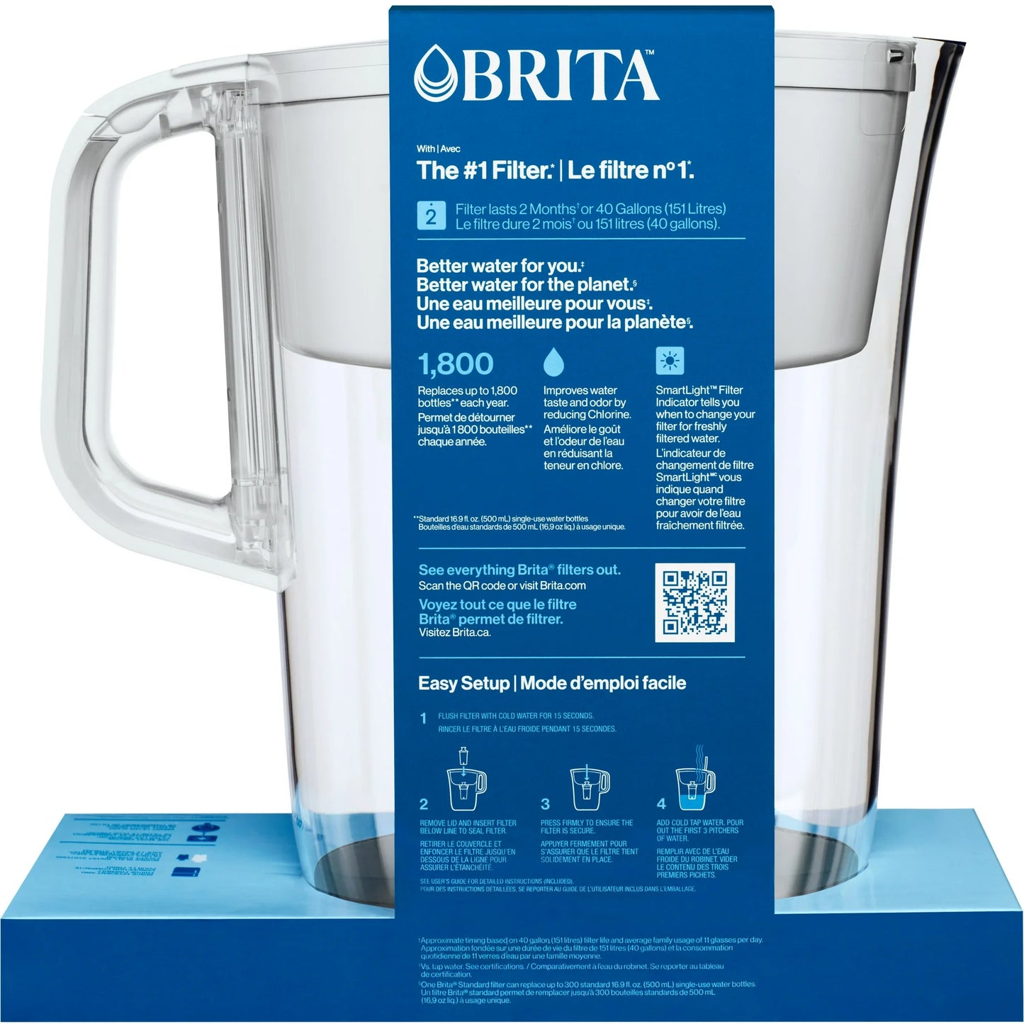 Brita Tahoe Water Filter Pitcher,10-Cup