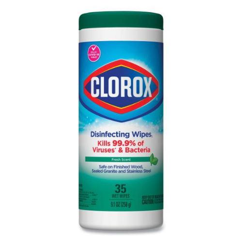 Clorox® Disinfecting Wipes, Fresh Scent, Kills Covid-19 Virus 35 Count