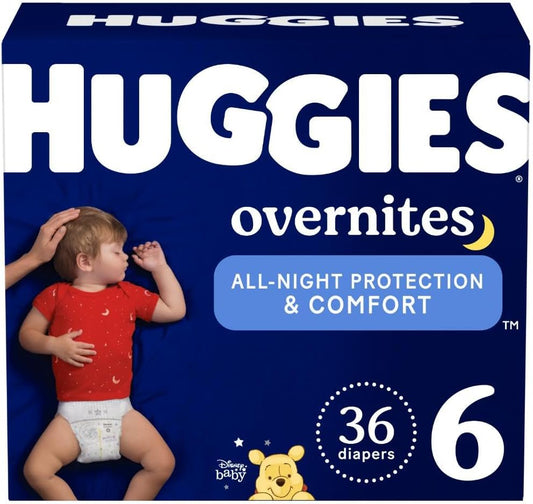 Huggies Overnites Size 6 Overnight Diapers,36ct