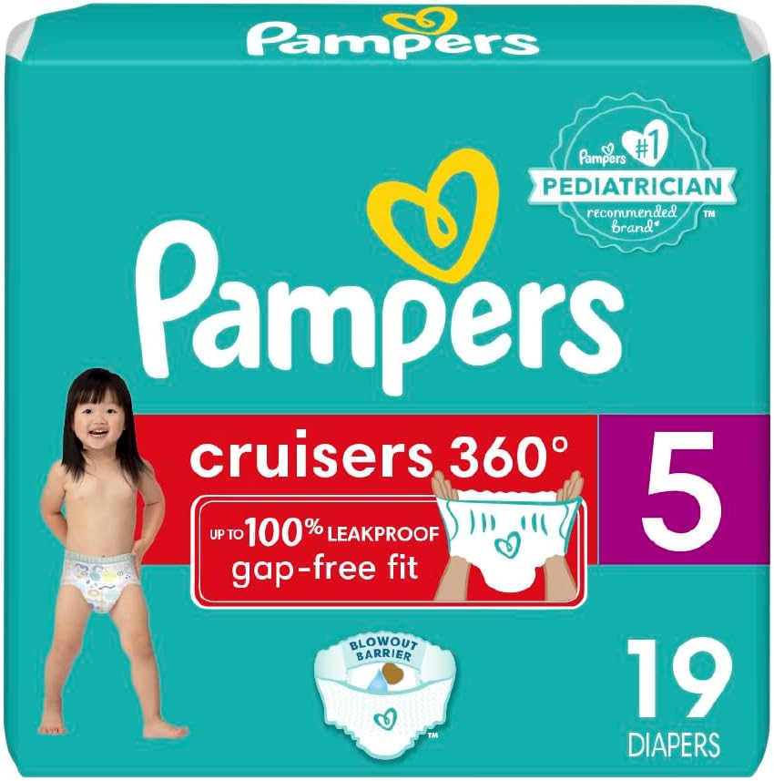 Pampers Cruiser Diapers - Size 5, 19 Count