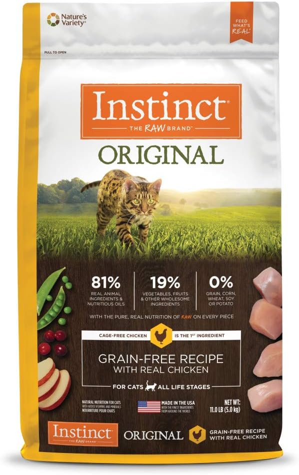 Instinct Grain Free, Real Chicken, Dry Cat Food, 11lb.