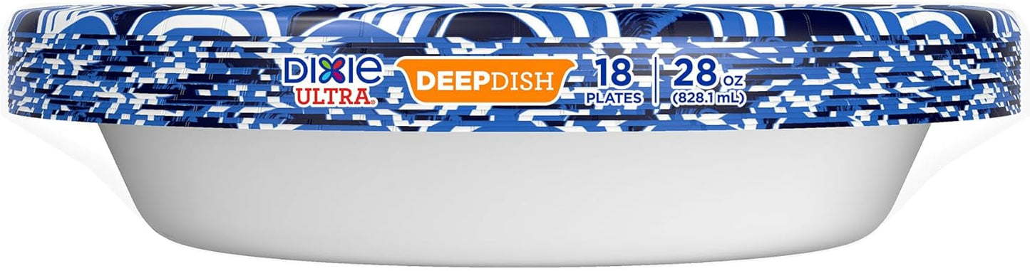 Dixie Ultra 9" Deep Dish Paper Plates,18ct