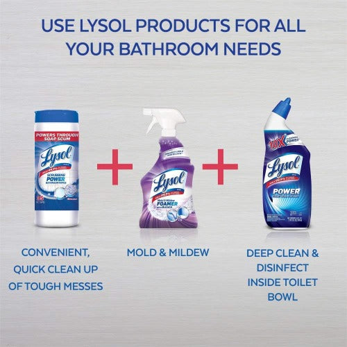 Lysol Mold & Mildew Foamer w. Bleach, Bathroom Cleaner Spray, 32oz