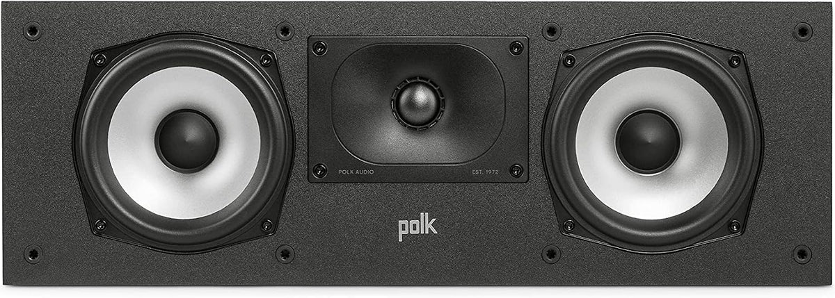 Polk Audio Monitor XT30 Compact Center Channel Speaker, Midnight Black