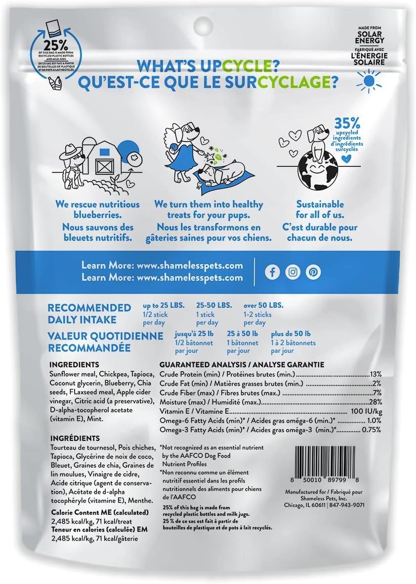 Tooth Berry Dental Stick 7.2oz, 8 Sticks/Bag