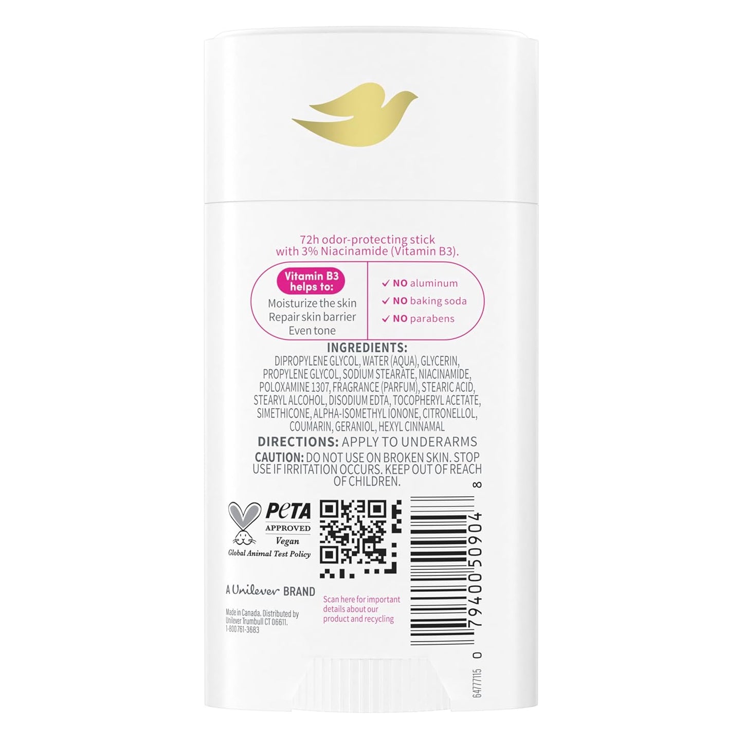 Dove Deodorant, Raspberry & Rose,2.6 oz