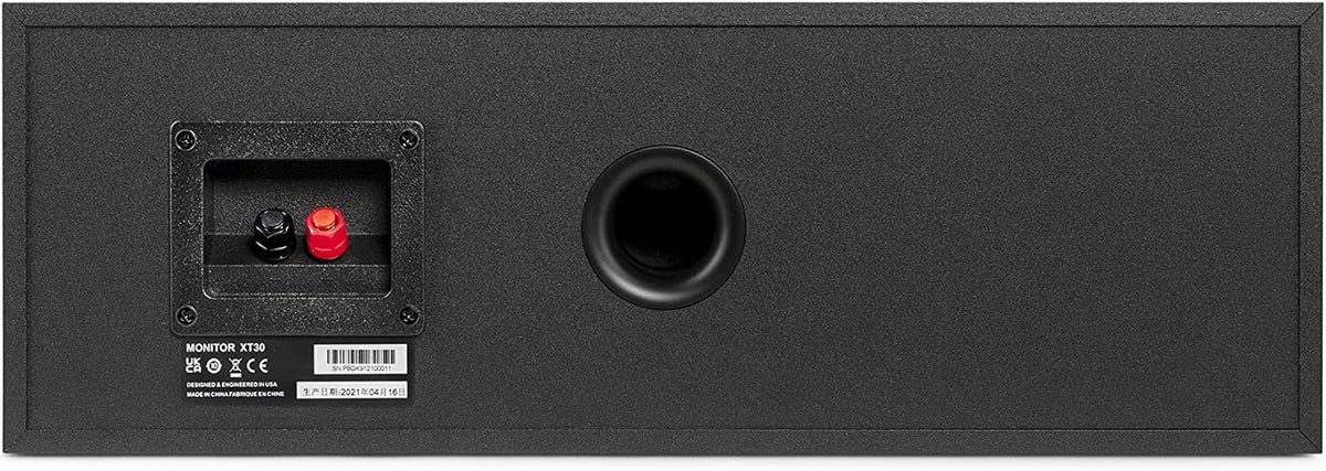 Polk Audio Monitor XT30 Compact Center Channel Speaker, Midnight Black