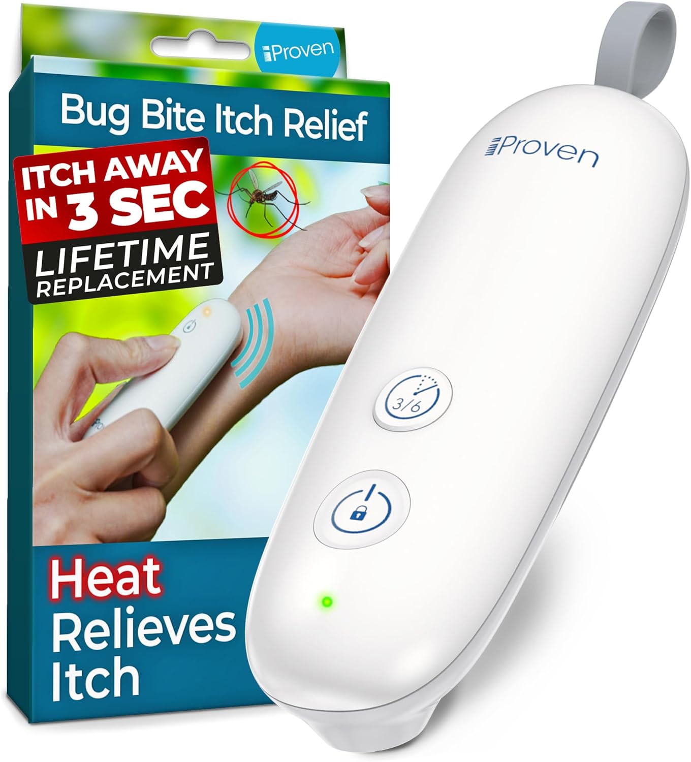 iProven Bug Bite Heat Treatment Device, Natural Itch Relief for Mosquito & Insect Bites